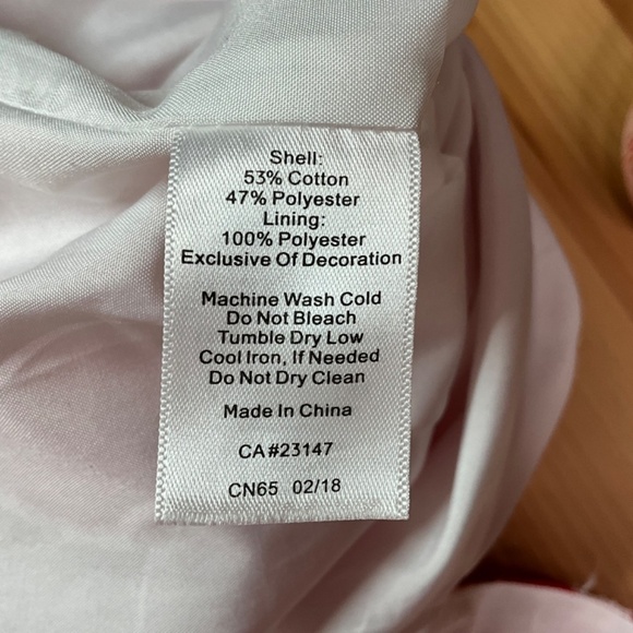 TALBOTS Floral Lace Sheath Dress Cotton Blend Lace over White Lining US Sz 8 - Picture 10 of 11